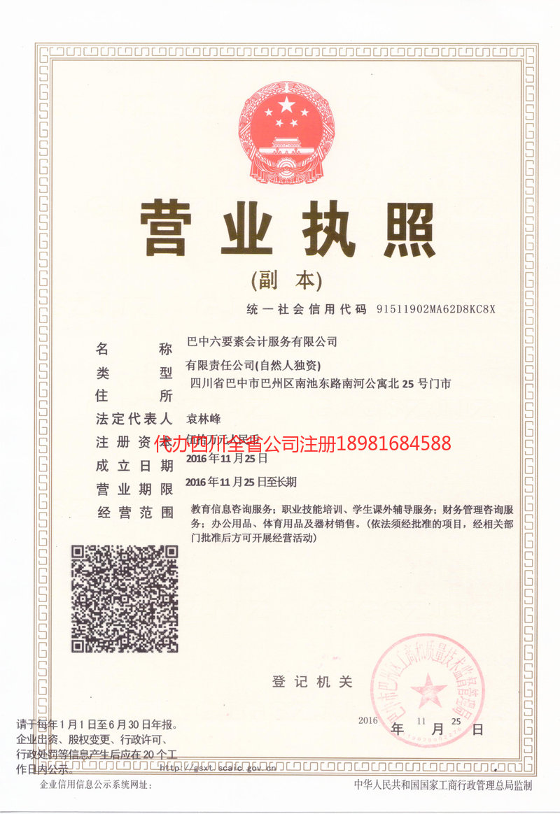 沅江沅江六要素会计服务有限公司